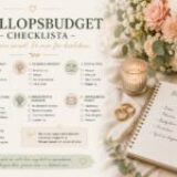 Bröllopsbudget checklista