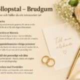 Bröllopstal brudgum