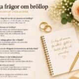 Vanliga frågor om bröllop